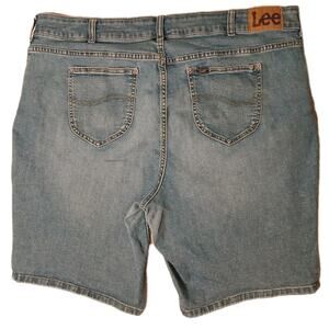 Lee Denim Shorts Womens Plus Sz 42 Blue Boho Gorpcore Rockablily Casual Festival